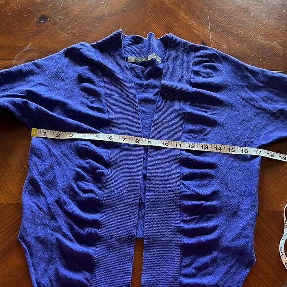 Athleta Size S Purple Cropped Cardigan Sweater Tie Front - Picture 8 of 9